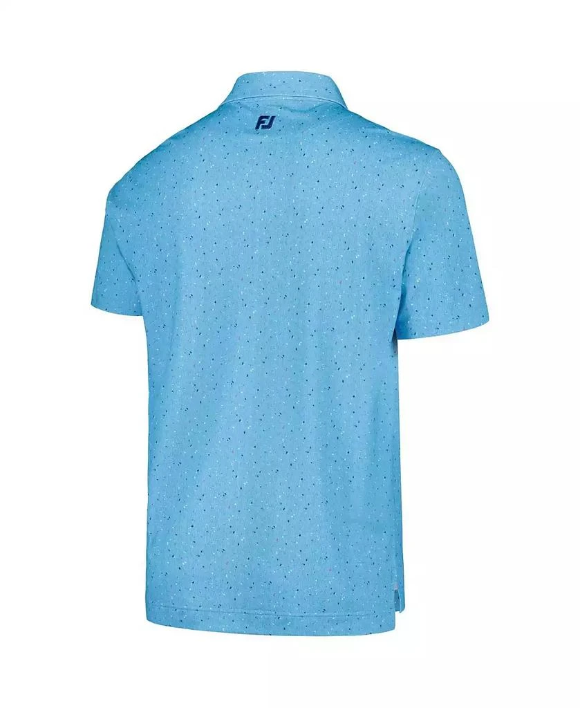 FootJoy Men's Blue Arnold Palmer Invitational Tweed Texture ProDry Stretch Pique Polo 3