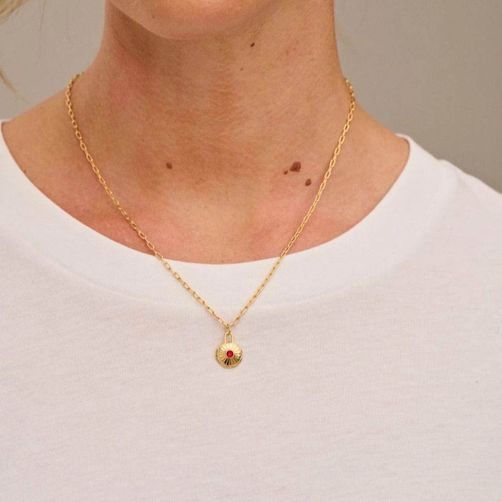 Orelia London July Birthstone Necklace Made With Swarovski Crystals 3