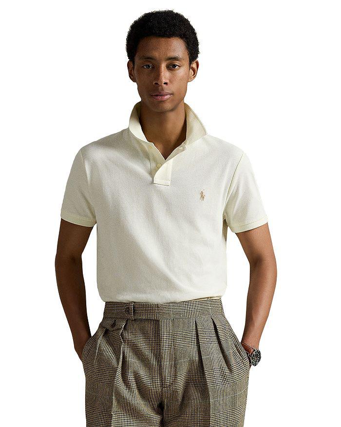 AURALEE Khaki Pima Cotton Heavy Pique Polo - Polo Shirts - BeyondStyle