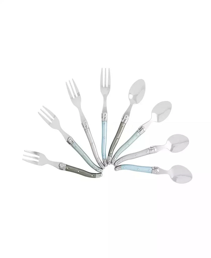 French Home Laguiole Cocktail or Dessert Spoons and Forks, Set of 8 2
