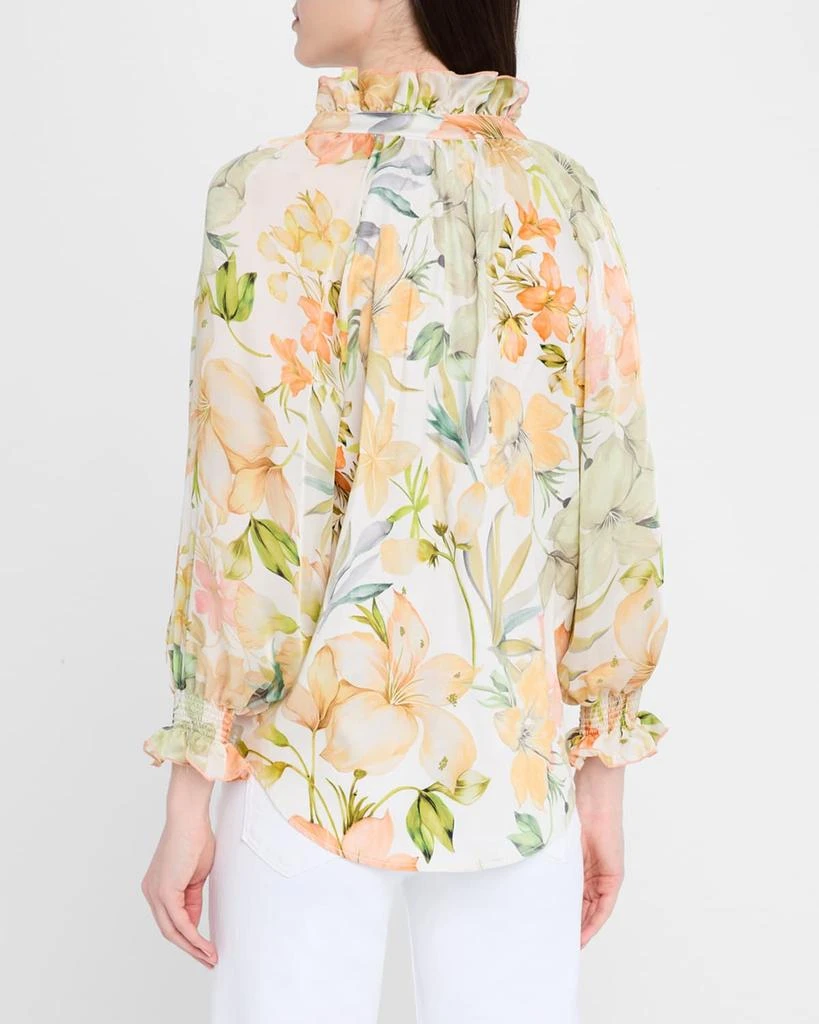 Finley Fiona Floral-Print Ruffle Blouse 3