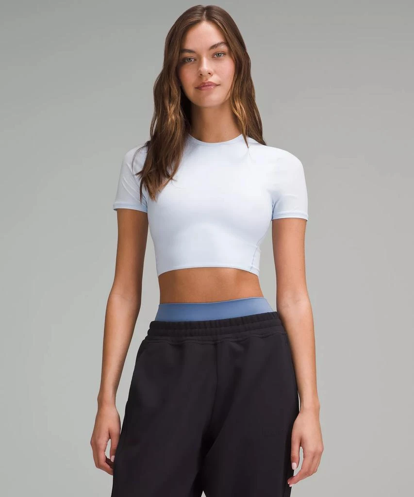 lululemon Wundermost Ultra-Soft Nulu Crewneck Cropped T-Shirt 1