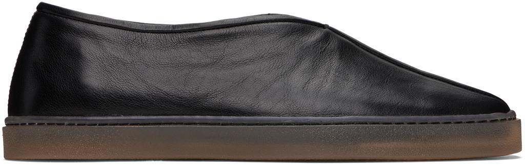 LEMAIRE piped crepe slippers blackルメール Lemaire Men's Piped Crepe Slippers - Black - W Department