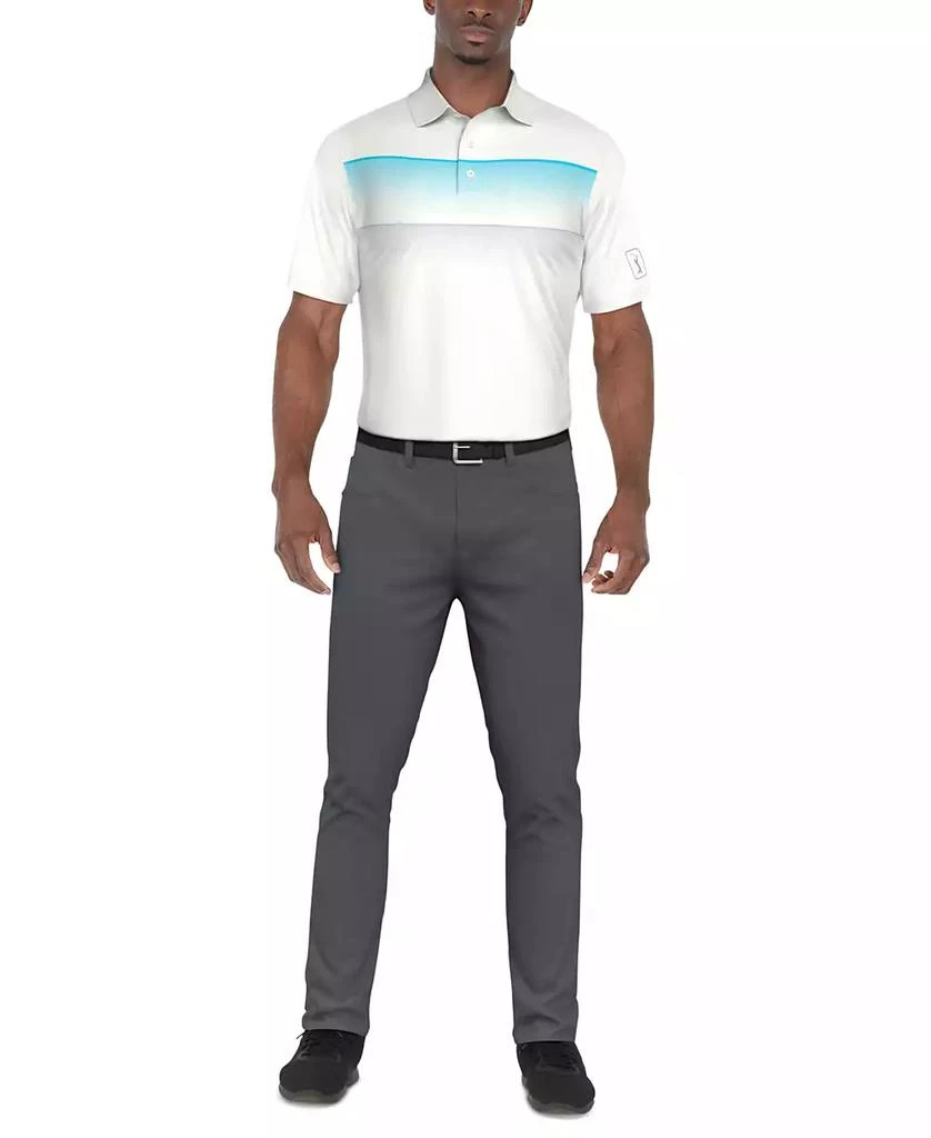 PGA TOUR Men
s Gradient Stripe Printed Golf Polo Shirt 3