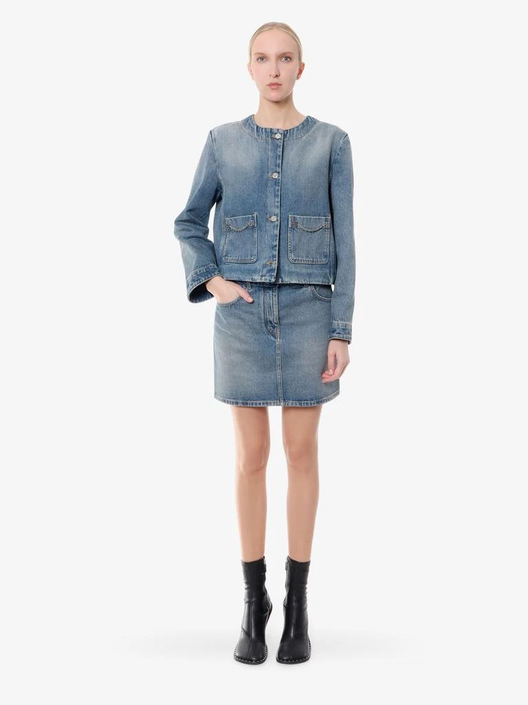 Givenchy Denim skirt with 4g chain 2