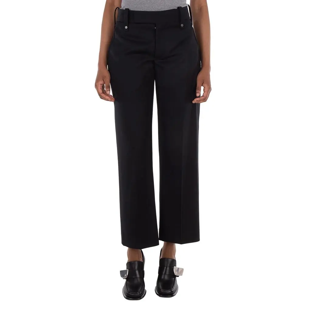 Burberry Burberry Straight Leg Wool Blend Trousers, Brand Size 8 ( US Size 6 )