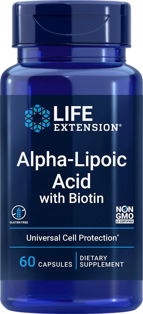 Life Extension Life Extension Alpha-Lipoic Acid with Biotin (60 capsules) 1