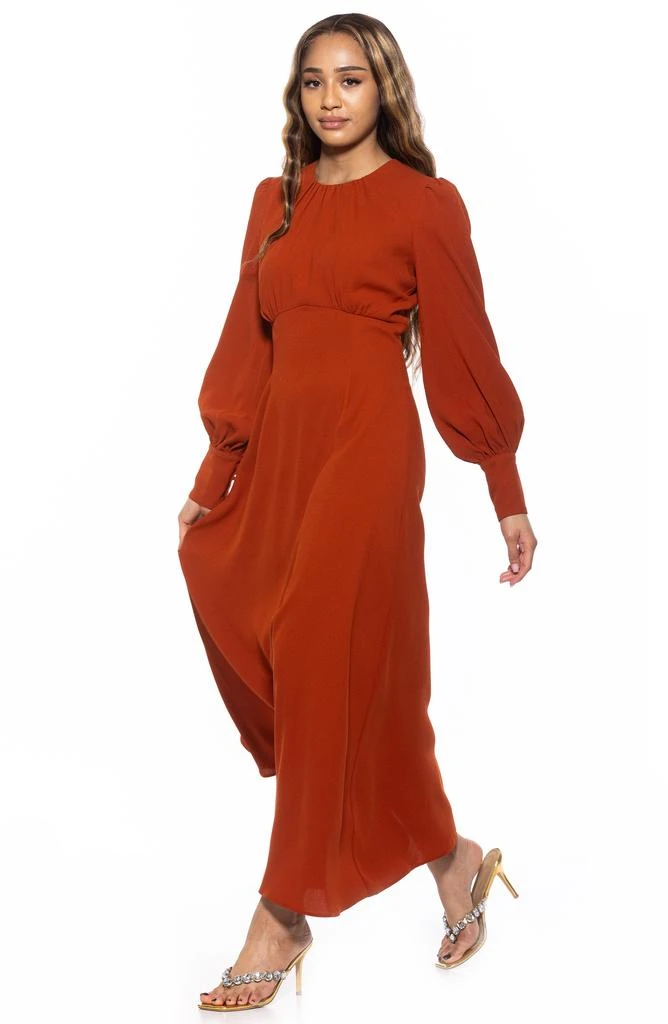 ALEXIA ADMOR Yesenia Long Sleeve Empire Waist Maxi Dress 5
