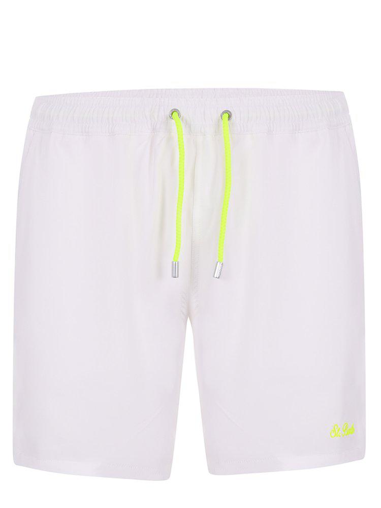 Mc2 Saint Barth Mc2 Saint Barth Logo Embroidered Comfort Drawstring Swim Shorts