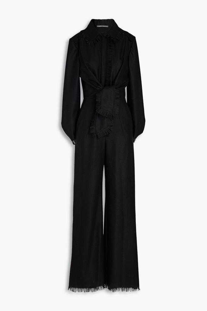 オールインワン・サロペット A FERRETTI Black acetate blend jumpsuit Alberta Ferretti Jumpsuits and Overalls - Dresses & Skirts