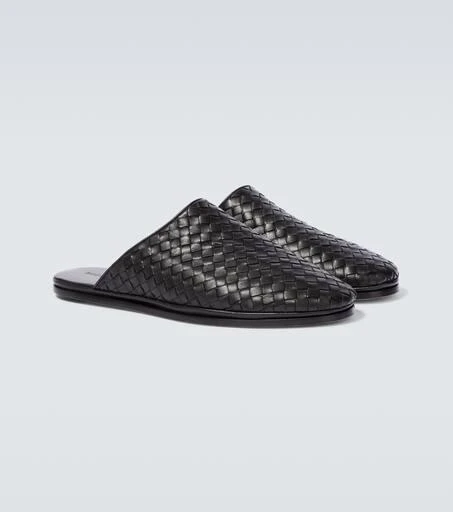 Bottega Veneta Intrecciato leather slippers 5