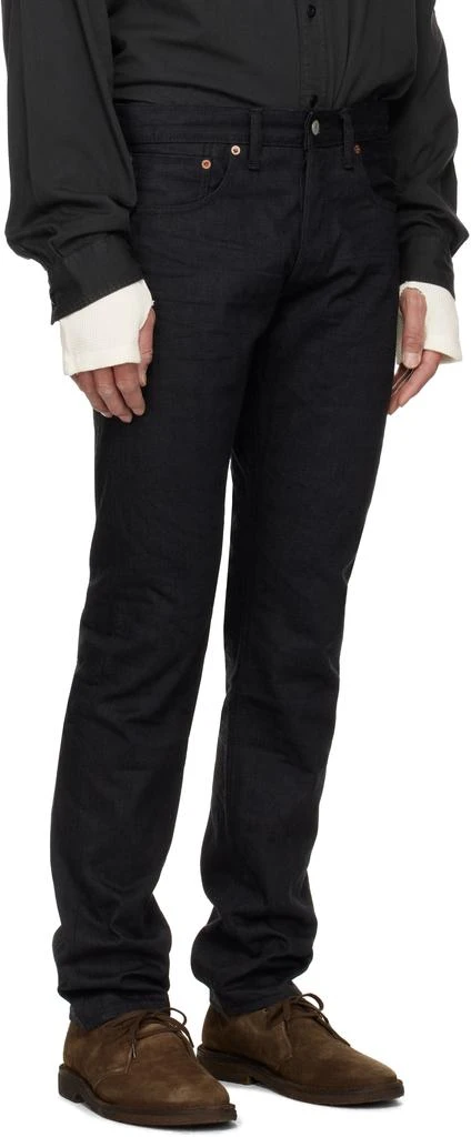 RRL Black Slim Fit Selvedge Jeans 2