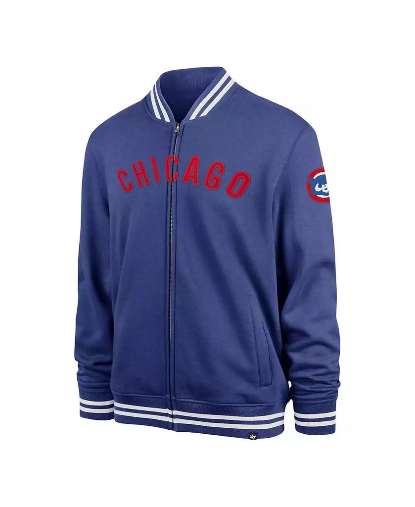 47 Brand Men's Royal Chicago Cubs Wax Pack Pro Camden Full-Zip Track Jacket