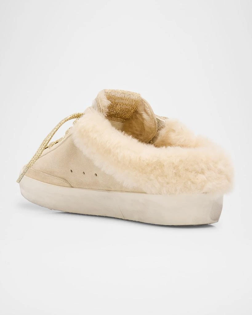 Golden Goose Superstar Sabot Suede Shearling Slide Sneakers 4