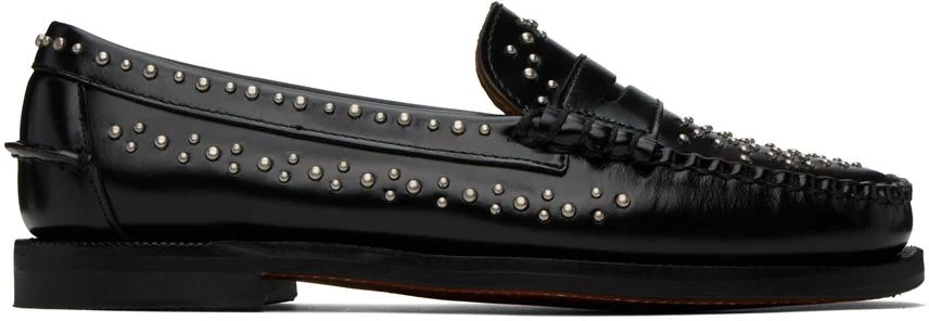SEBAGO Black Dan Studs Loafers