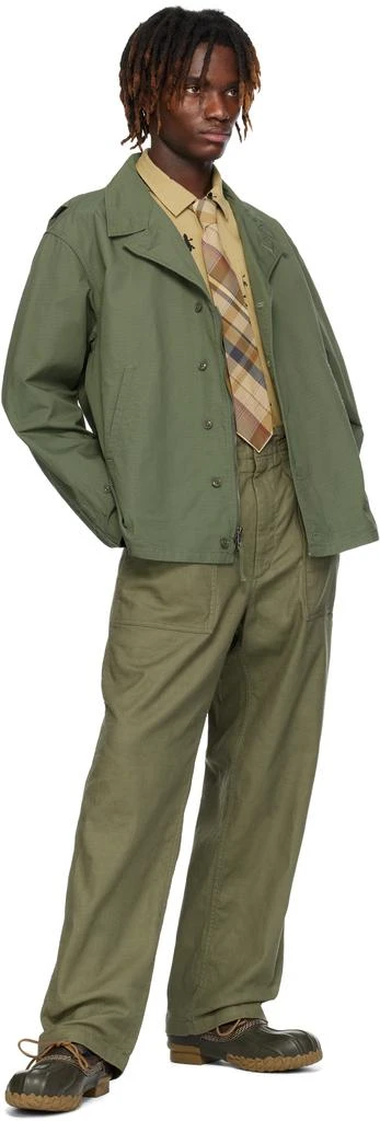 Engineered Garments Khaki Check Tie 3