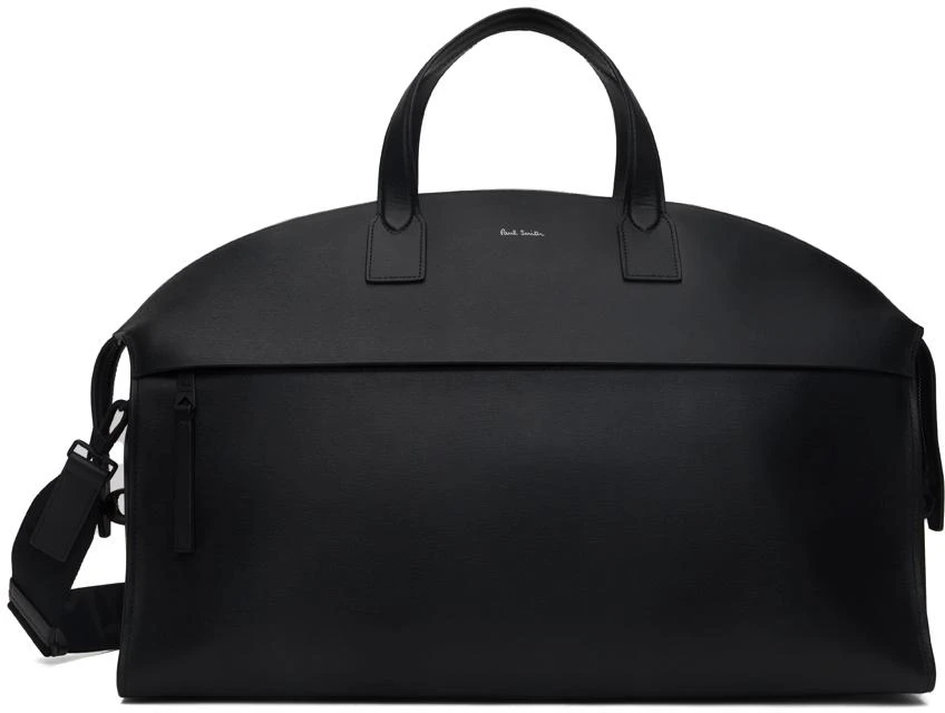 Paul Smith Black Grained Leather Holdall Duffle Bag 1