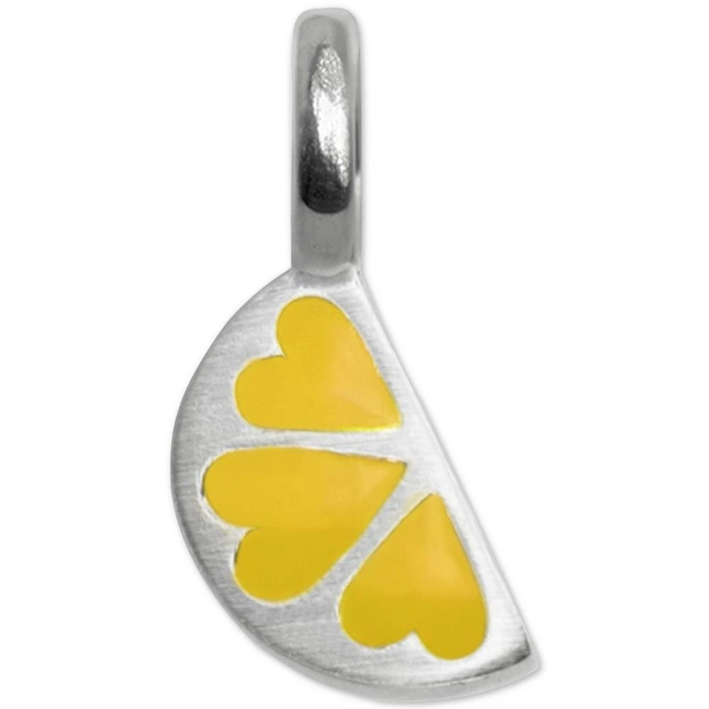 Alex Woo Mini Lemon Slice Charm in Sterling Silver 1