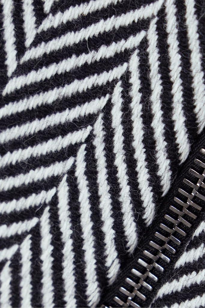 【送料&関税込】Tom Ford Wool Skirt TOM FORD Belted herringbone wool-blend skirt | THE OUTNET