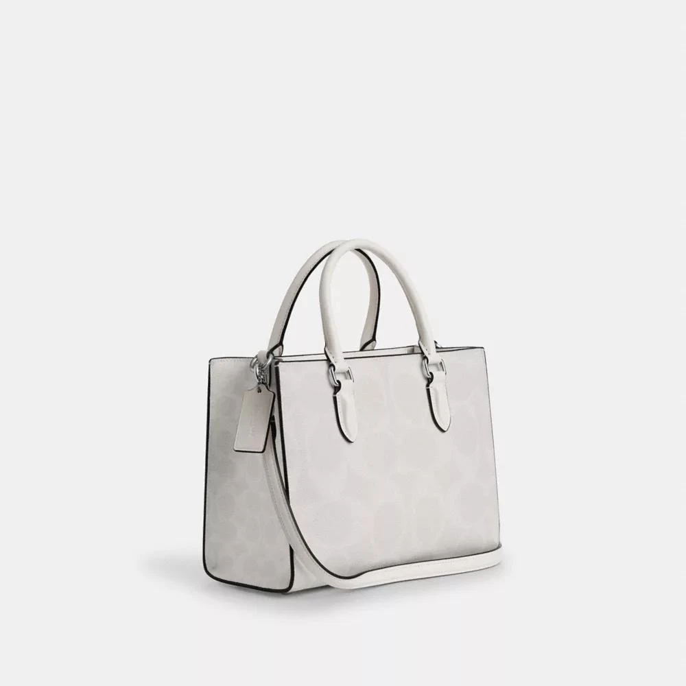 Coach Maggie Small Tote Bag In Signature Canvas 4