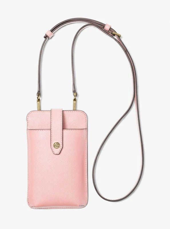Michael Kors Saffiano Leather Smartphone Crossbody Bag 4