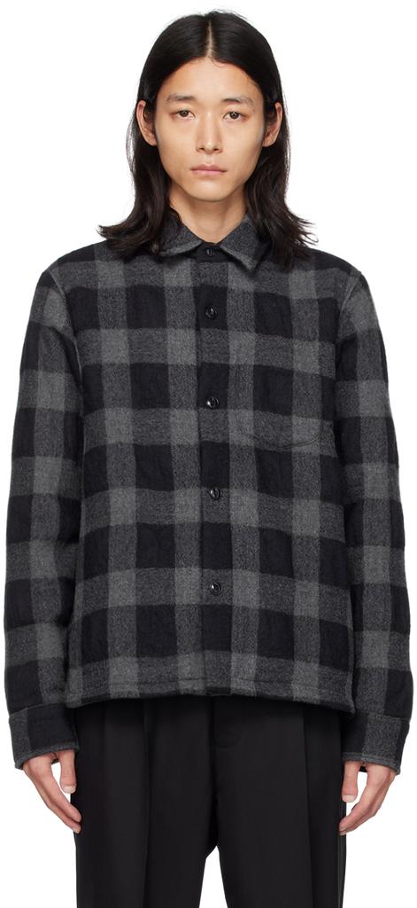 Officine Générale Black & Gray Insulated Shirt