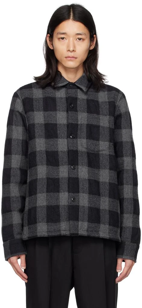 Officine Générale Black & Gray Insulated Shirt 1