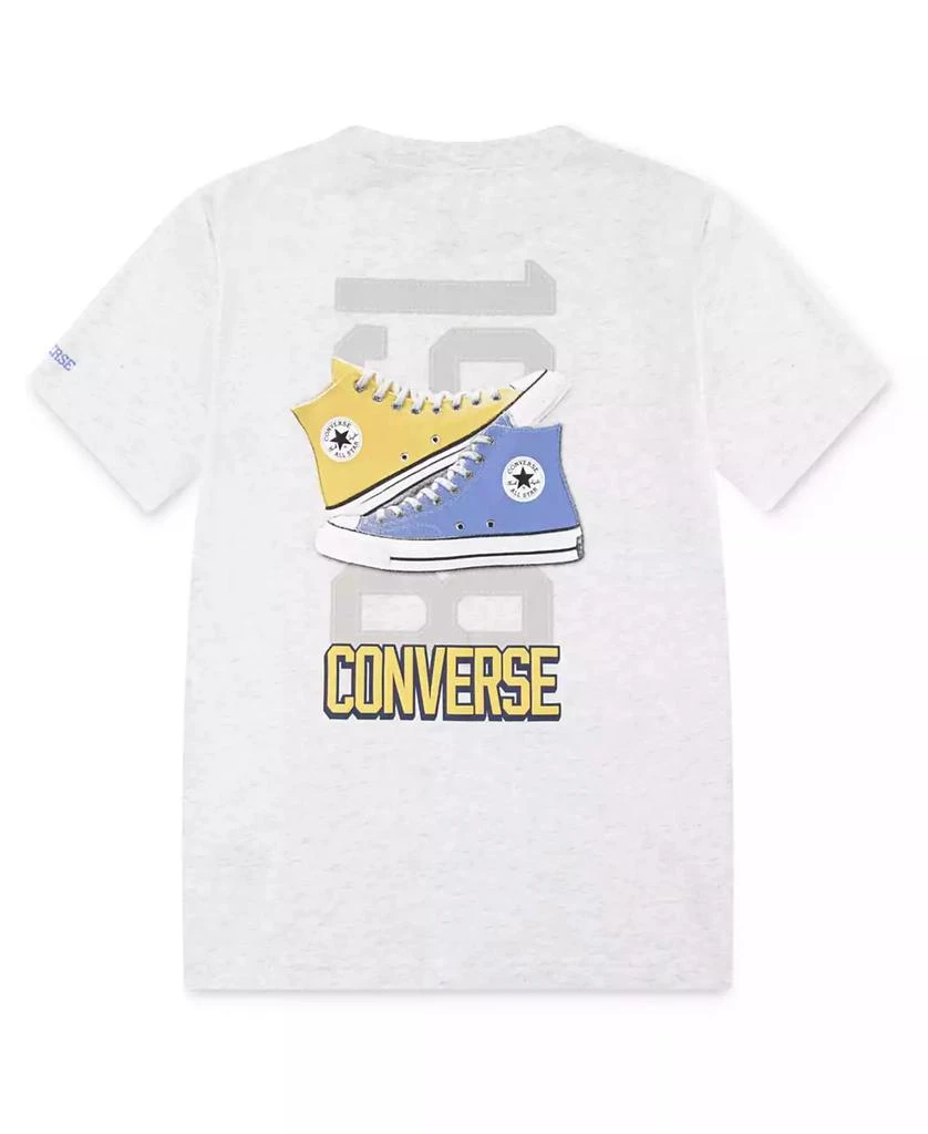 Converse Big Boys Retro Front Back Sneaker T-shirt 2