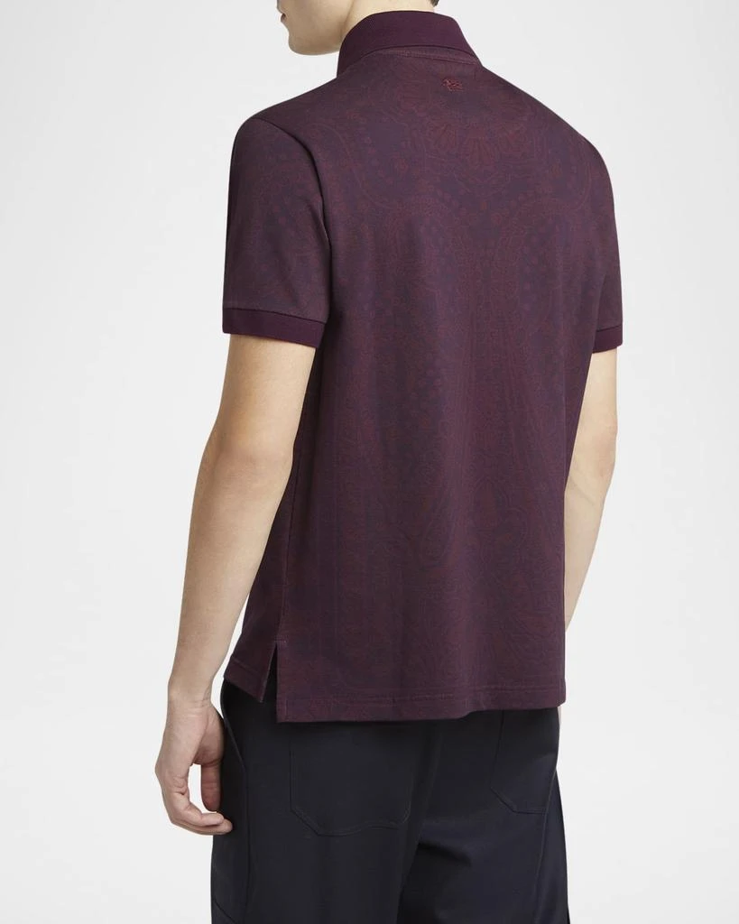 ETRO Men
s Subtle Paisley Polo Shirt 3