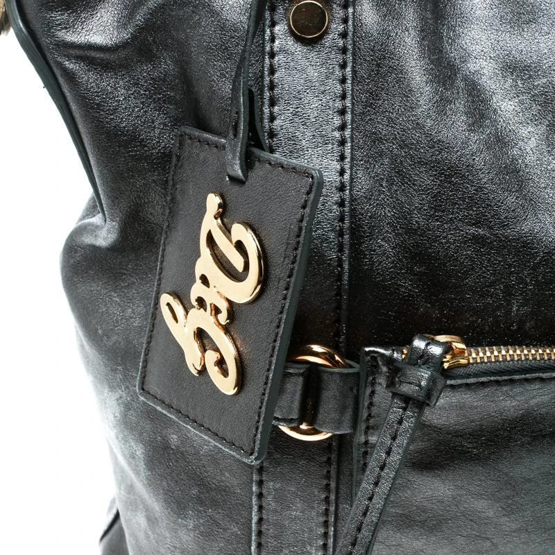 Dolce & Gabbana D&g Metallic Grey Leather Golden Box Messenger Bag.. 4