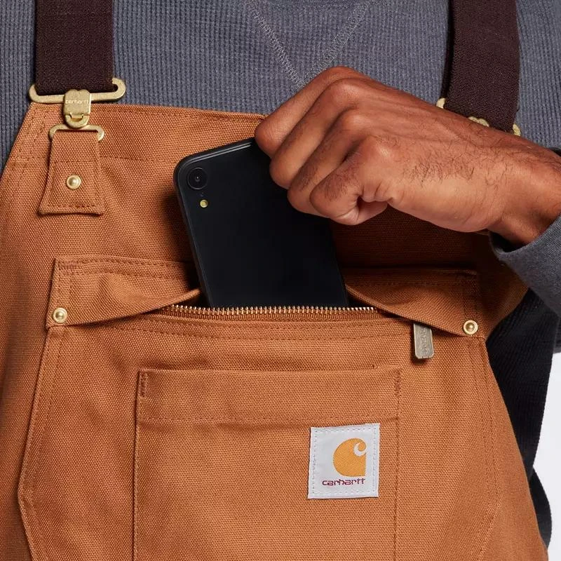 Carhartt Carhartt Men
s Loose Fit Firm Duck Insulated Bib Overalls 5