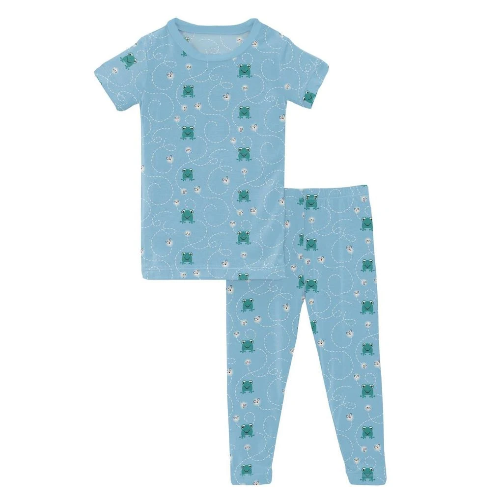 KICKEE Kickee - Kid
s Short Sleeve Pajama Set