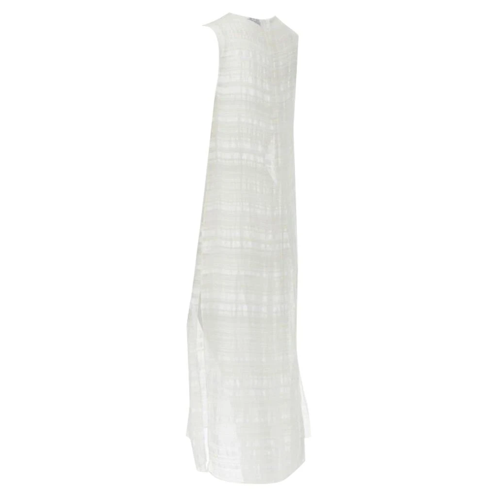 Raey striped semi sheer midi casual day dress 6