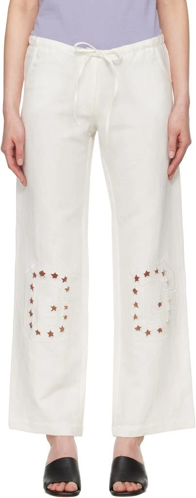 Gimaguas White Gima Lounge Pants 1