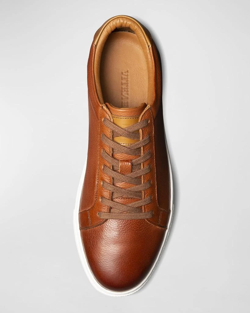 Allen Edmonds Mens 12 D Brown Leather Courtside Casual Low Top Sneakers 3578 Allen Edmonds  main image 2