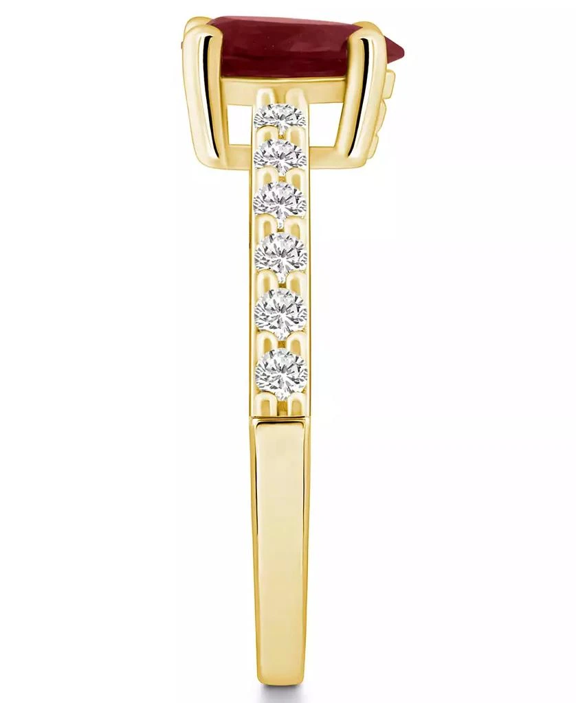 Macy's Garnet (1-1/10 Ct. T.W.) and Diamond (1/3 Ct. T.W.) Ring in 14K Yellow Gold 4