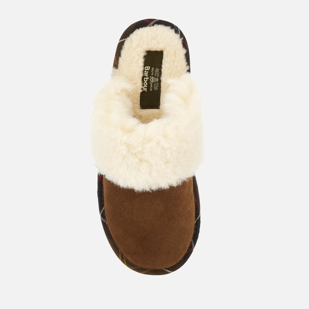 Barbour Women's Lydia Suede Mule Slippers - Camel 4