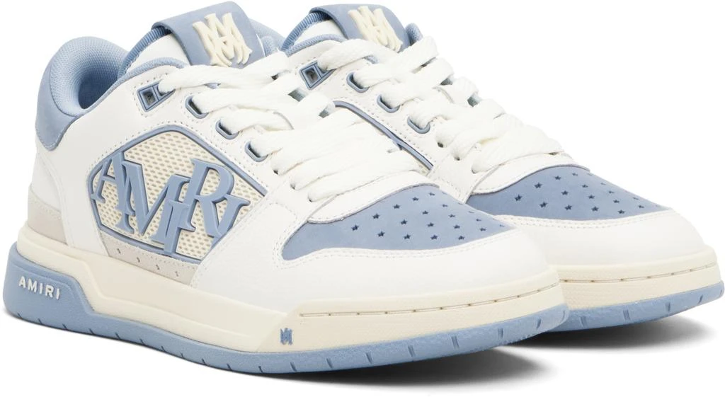 AMIRI White 
Blue Classic Low Sneakers 4