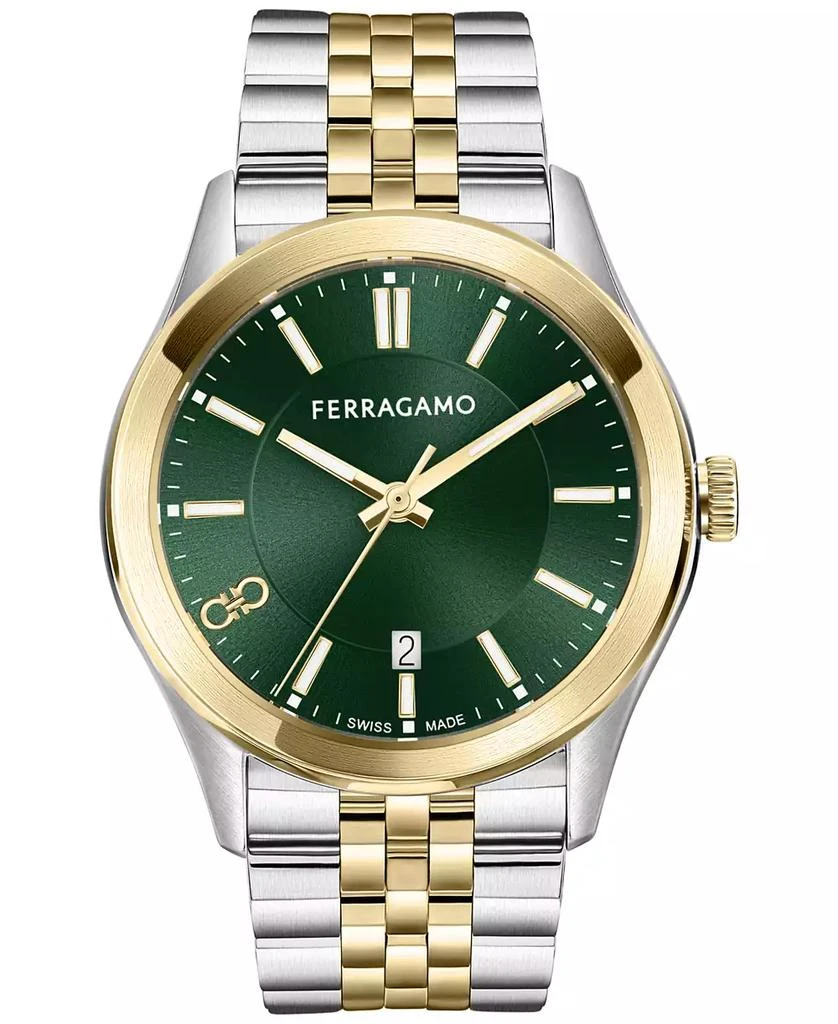 Salvatore Ferragamo Salvatore Men's Swiss Classic Two-Tone Stainless Steel Bracelet Watch 42mm 1