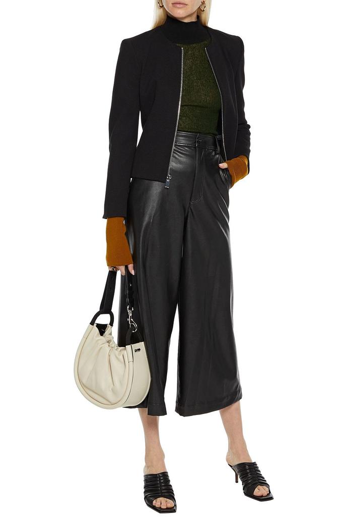Theory Ribbed cotton-blend peplum jacket
