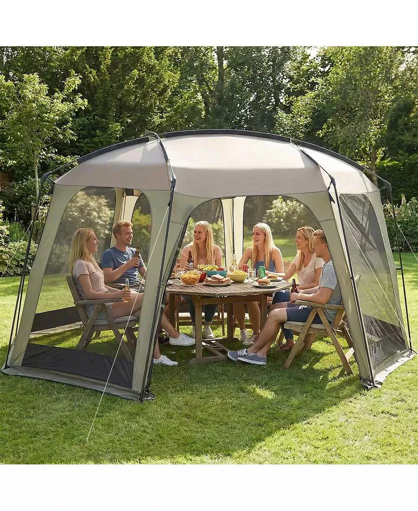 Mecale Netted Canopy Tent for 6-8 People with Zippered Door, Outdoor Screen Shelter 3