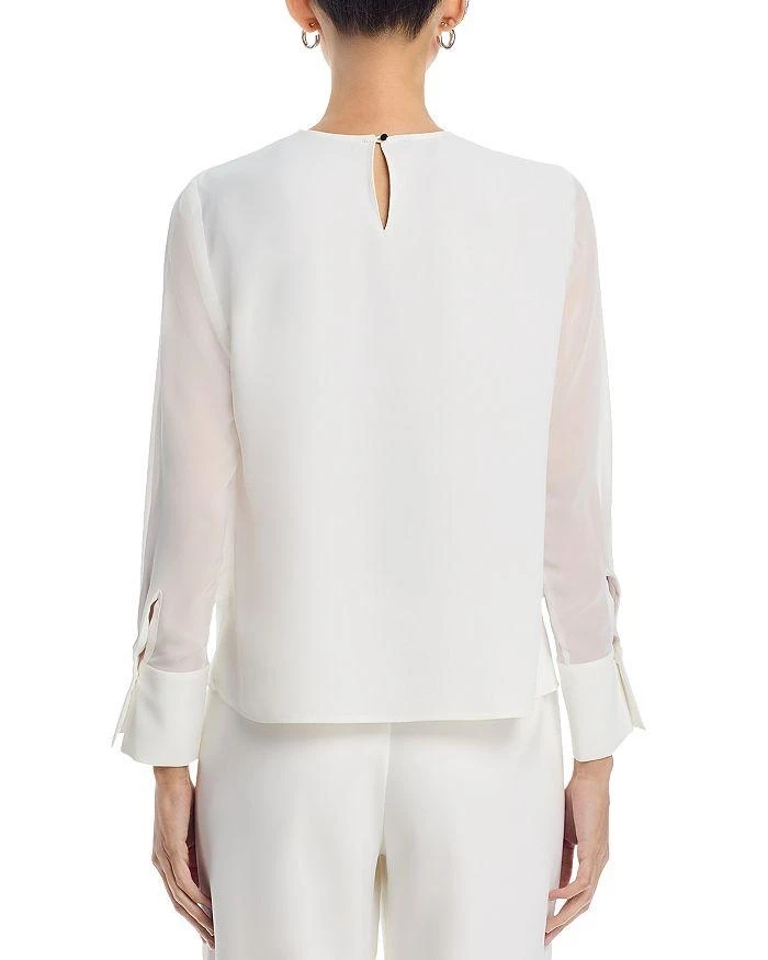 Misook Chiffon Overlay Blouse 3