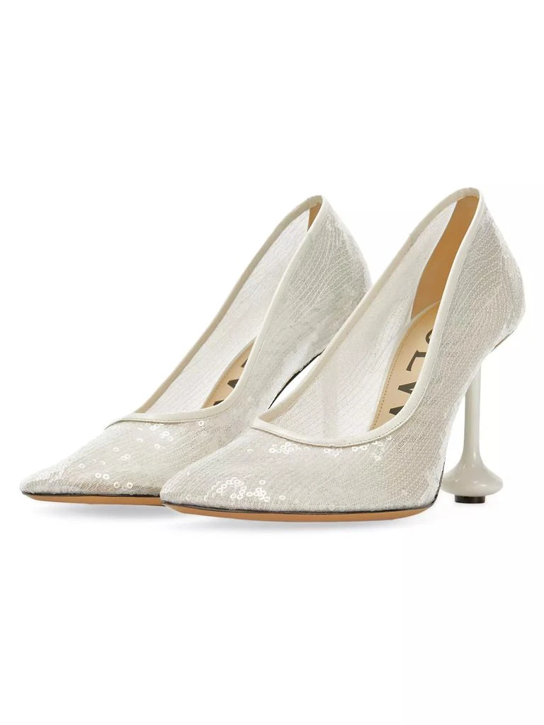 Loewe Toy 90MM Sequin Sculptural Pumps 2