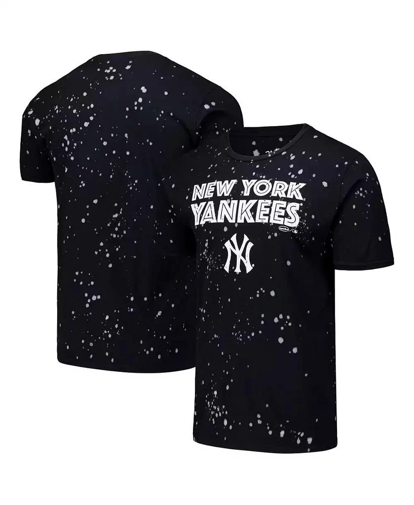 Majestic Men's Black/White New York Yankees Splatter T-Shirt 1