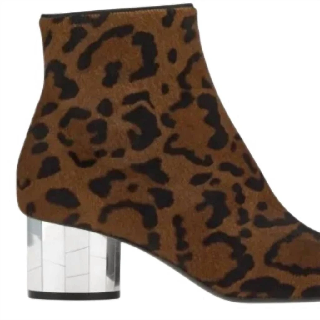 Salvatore Ferragamo Women
s Mirrored Heel Ankle Boots In Black/brown 3