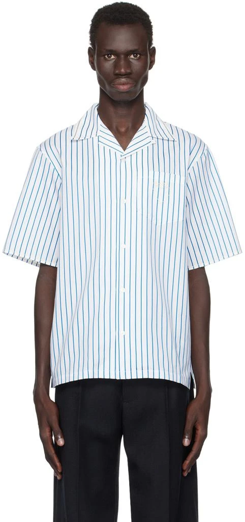 Marni Blue & White Striped Shirt 1