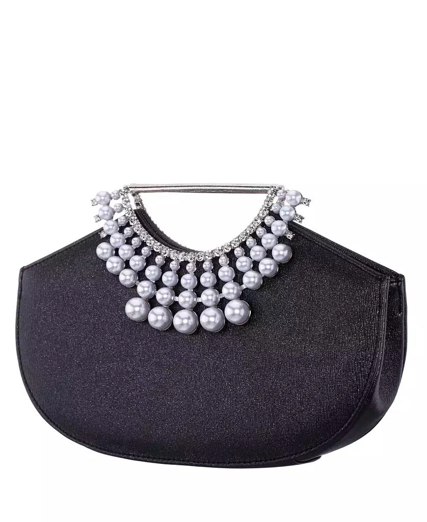 Nina Crystal Encrusted Small Handle Bag 3
