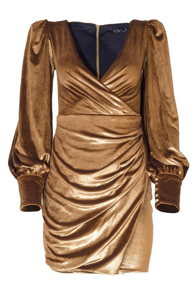 PatBO Metallic Velvet Mini Dress 2