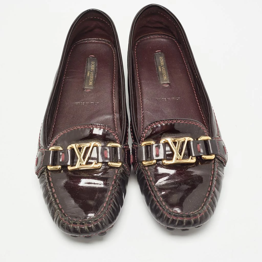 Louis Vuitton Louis Vuitton Burgundy Patent Oxford Ballet Flats Size 39 3