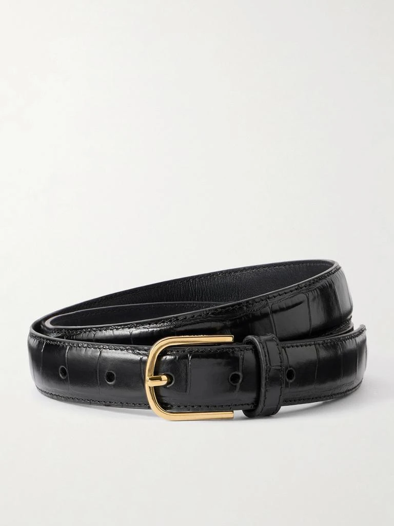 Totême Croc-effect Leather Belt